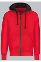 TRIGEMA Regular Fit Hooded Sweatshirt rood, Effen