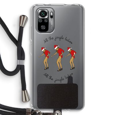 Jingle Ladies: Xiaomi Redmi Note 10S Transparant Hoesje met koord