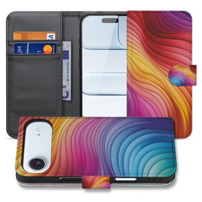 Regenboog Hoesje Voor Apple Iphone Air Book Case Pasjeshouder