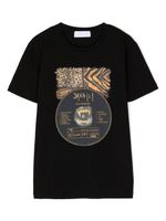 Roberto Cavalli Junior t-shirt en coton à imprimé graphique - Noir - thumbnail