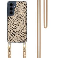 Samsung Galaxy A16 hoesje met beige koord - Spot on