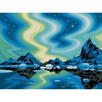 Ravensburger - CreArt Canvassen 30x40 cm - Noorderlicht - Schilderen op cijfers - Volwassene - Ontspannende en creatieve activiteit - 14 jaar - 23907