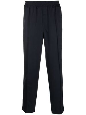 A.P.C. pantalon en laine à taille élastiquée - Bleu