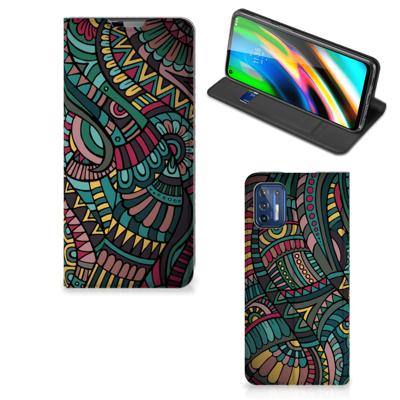 Motorola Moto G9 Plus | Hoesje met Magneet | Aztec