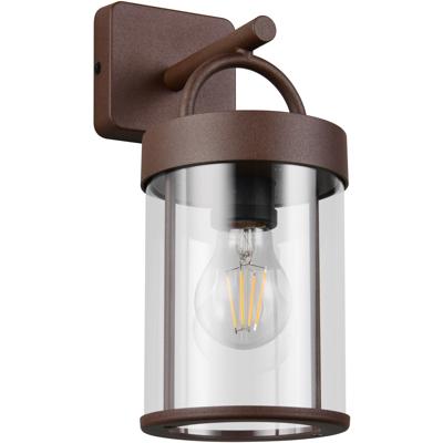 LED Wandlamp - Trion Noro - 1 Lichtpunt tot 28 Watt - E27-fitting - IP44 - Roestkleur - Gegoten Aluminium