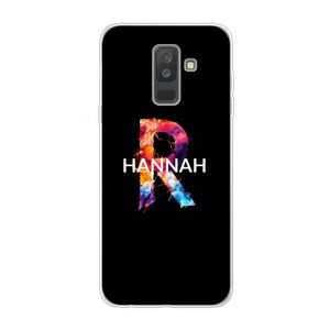 Abstract Spectrum: Samsung Galaxy A6 Plus (2018) Transparant Hoesje