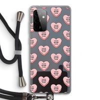 Chicks before dicks: Samsung Galaxy A72 5G Transparant Hoesje met koord