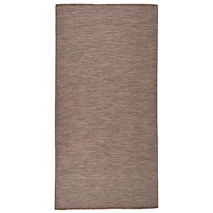 VidaXL Buitenkleed platgeweven 100x200 cm bruin