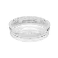 Asbak - rond - glas - 10 x 4 cm - binnen/buiten - asbakken