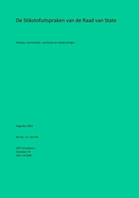 De Stikstofuitspraken van de Raad van State (Paperback)