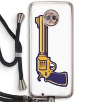 Pew Pew Pew: Motorola Moto G6 Transparant Hoesje met koord