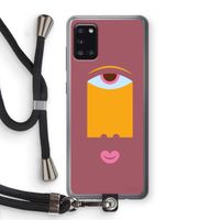 Mono V: Samsung Galaxy A31 Transparant Hoesje met koord
