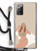 One of a kind: Samsung Galaxy Note 20 / Note 20 5G Transparant Hoesje met koord