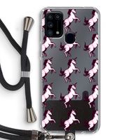 Musketon Unicorn: Samsung Galaxy M31 Transparant Hoesje met koord Musketon Unicorn: Samsung Galaxy M31 Transparant Hoesje met koord