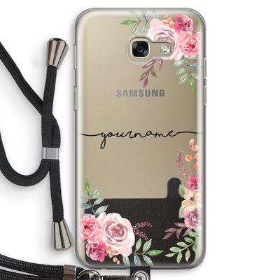 Rozen: Samsung Galaxy A5 (2017) Transparant Hoesje met koord