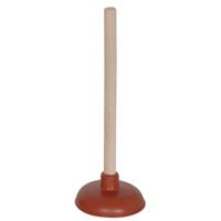 MSV Gootsteen ontstopper - plopper - hout/rubber - 11 x 30 cm