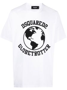 DSQUARED2 t-shirt en coton à imprimé graphique - Blanc