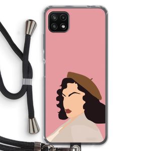 Confidence: Samsung Galaxy A22 5G Transparant Hoesje met koord