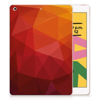 Back Cover voor Apple iPad 10.2 | iPad 10.2 (2020) | 10.2 (2021) Polygon Red