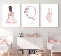 Posters - Ballerina / Gepersonaliseerd / Set van 3 - thumbnail