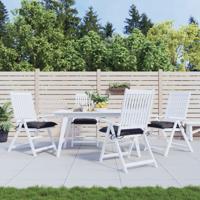 VidaXL Stoelkussens 4 st 50x50x7 cm oxford stof antracietkleurig