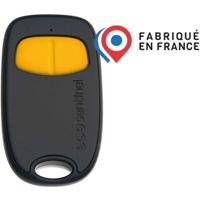 2-kanaals afstandsbediening - SCS SENTINEL - SimplyControl - Geel, bereik 40 m, frequentie 433,92 MHz, CR2032 lithiumbatterij inbegrepen