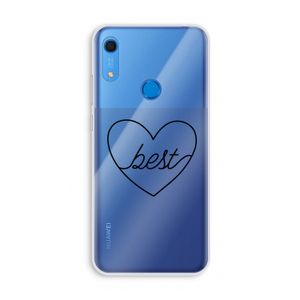 Best heart black: Huawei Y6s Transparant Hoesje