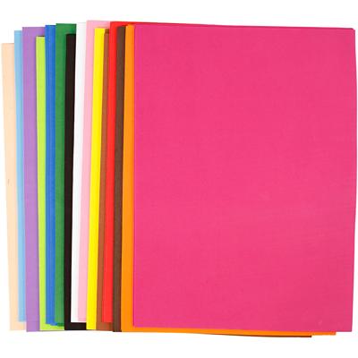 Creativ Company Foam vellen, a3, vel 297x420 mm, dikte 2 mm, diverse kleuren, 30 div vellen/ 1 doos