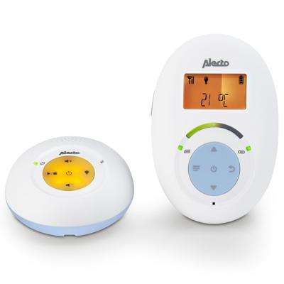 Alecto DBX-112 - Full Eco DECT babyfoon met display, wit/blauw