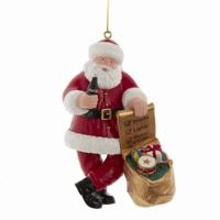 Coca Cola Santa Ornament 4 inch - Kurt s adler