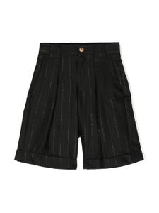 Balmain Kids short à logo imprimé - Noir