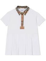 Burberry Kids robe-polo à motif Vintage Check - Blanc - thumbnail