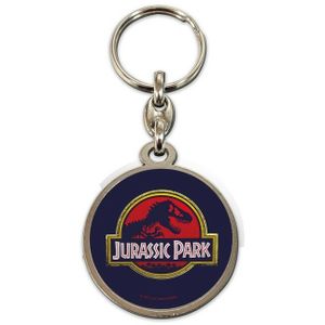 Jurassic Park: Movie Logo Round Metal Keychain