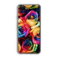 Neon bloemen: Google Pixel 3a Transparant Hoesje