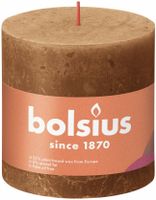 Bolsius shine rustiekkaars 100/100 spice brown - thumbnail