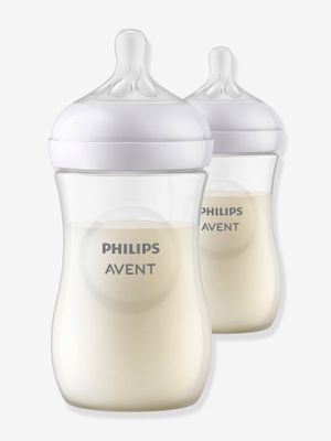 Set van 2 flesjes 260 ml Philips AVENT Natural Response doorzichtig