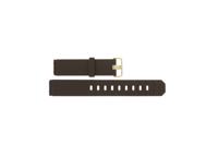 Horlogeband Jacob Jensen 778 Rubber Bruin 19mm