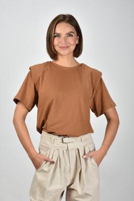 Isabel Marant t-shirt Zelitos TS0041FA-A1N41I caramel