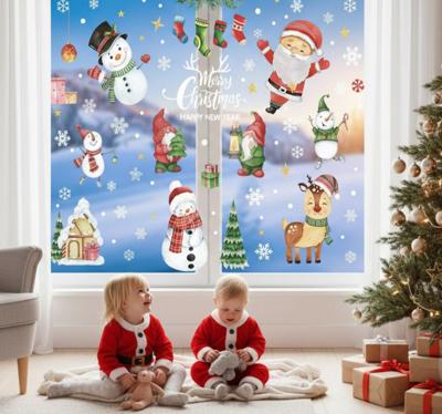 Kerst sticker raamdecoraties
