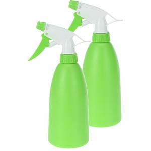 Plantenspuit - 2x - groen - 480 ml - kunststof - 11 x 8 x 23 cm - plantensproeier