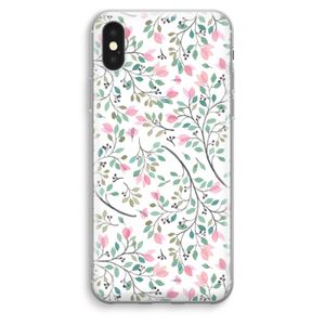 Sierlijke bloemen: iPhone XS Max Transparant Hoesje