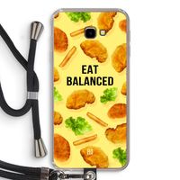 Eat Balanced: Samsung Galaxy J4 Plus Transparant Hoesje met koord