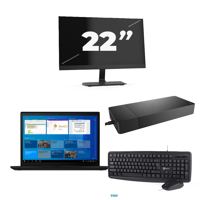 Lenovo Thinkpad X13 Gen 2 - Intel Core i5-11e Generatie - 13 inch - 16GB RAM - 256GB SSD - Windows 11 + 1x 22 inch Monitor