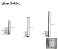 LUXROLLO - Zelfklevende RVS Toiletrolhouder (Verlengd & Zonder Boren)