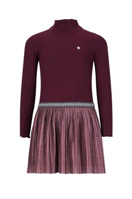 Like Flo winter jurk meisjes - rood - Miley - glitter rok
