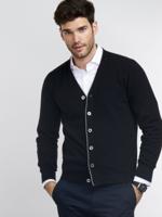 Heren-vest met V-hals van cashmere