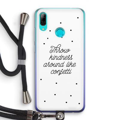 Confetti: Huawei P Smart (2019) Transparant Hoesje met koord