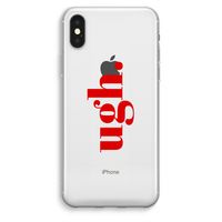 Ugh: iPhone XS Max Transparant Hoesje Ugh: iPhone XS Max Transparant Hoesje