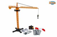 2-Play hijskraan 40cm met voertuig en 55 accessoires ass