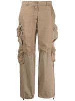 John Elliott pantalon Parachute taille mi-haute à poches cargo - Marron